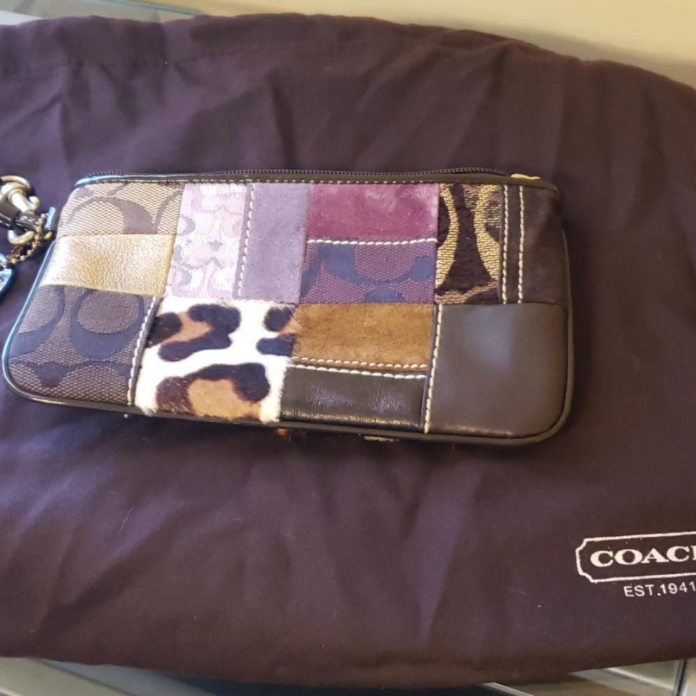 Coach holiday wristlet